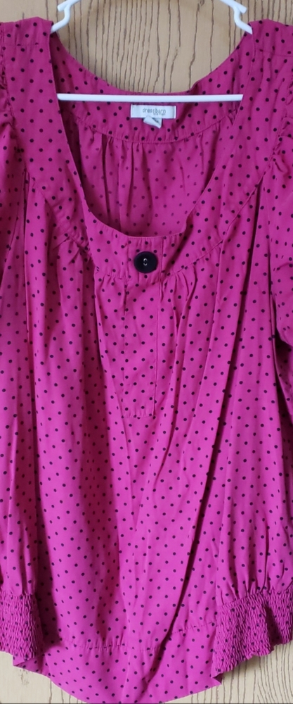 Pink Polka Dot Top